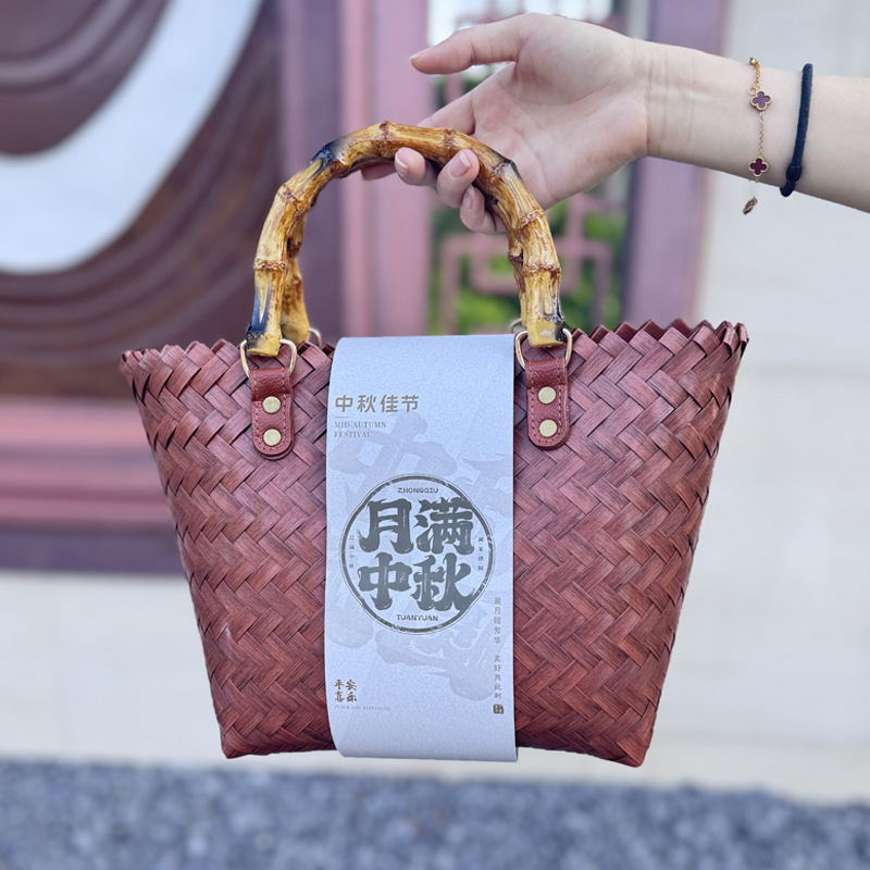 高档中秋节礼品盒送客户公司活动礼物中秋节月饼包装袋伴手礼包包|undefined