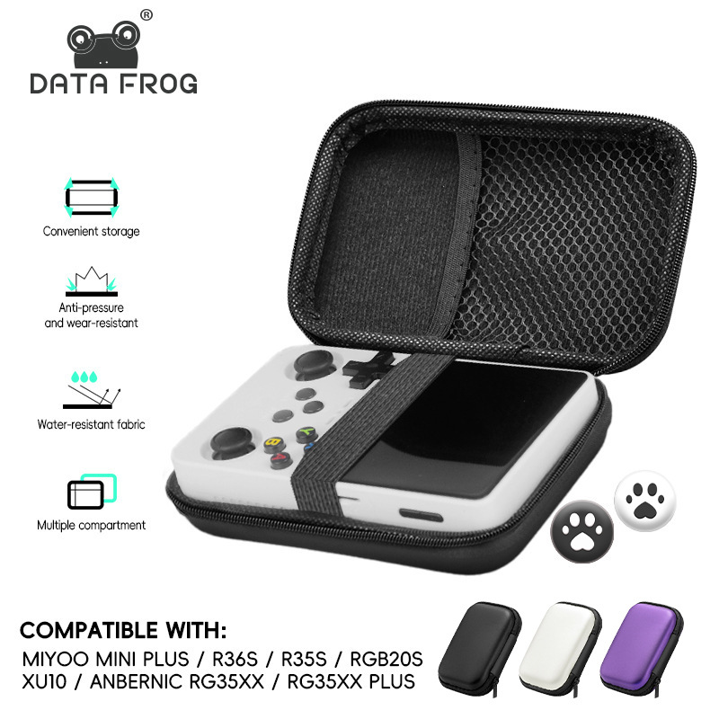 EVA hard shell bag suitable for R35S/R36S handheld game console protection bag video game console accessories storage bag