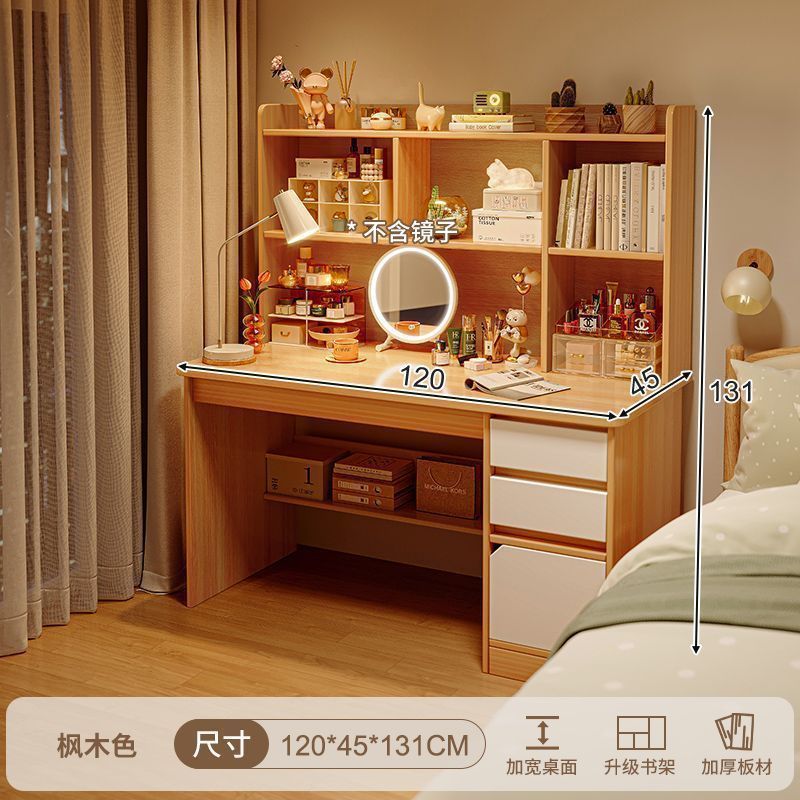 Nuevo escritorio de madera sólida estante en una librería combinada escritorio de escritorio de escritorio de escritorio dormitorio estudiantes simples