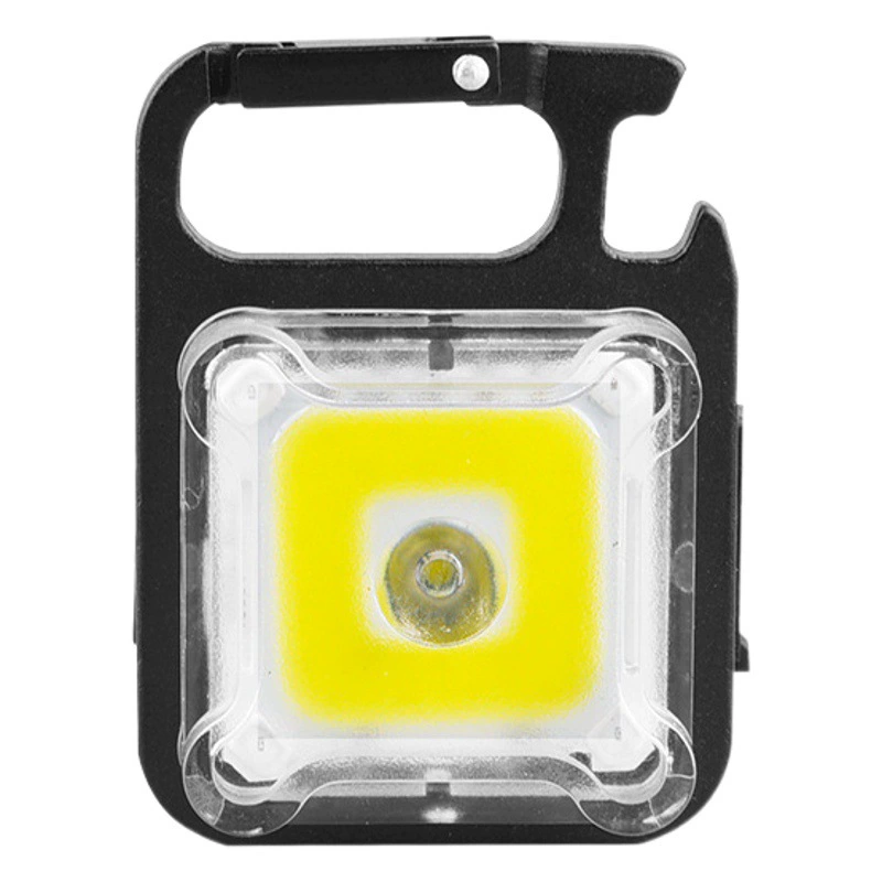 Новый многофункциональный брелок для ключей COB портативный аварийный свет лампы открывалка для бутылок MINI рабочий свет оптом