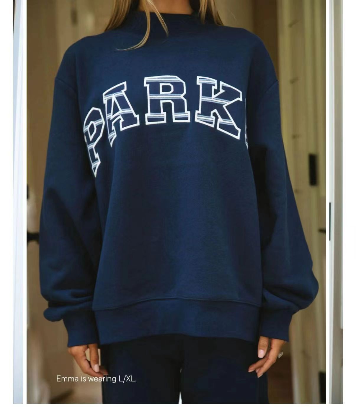 Navy blue--white letter 2