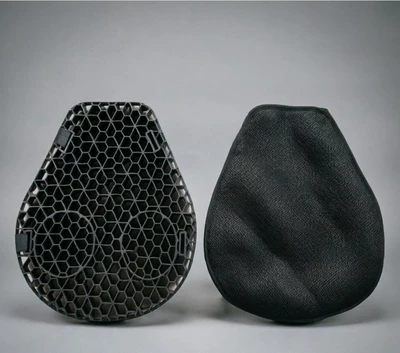 Motorcycle cushion Motorcycle Seat Cushion Summer - honeycomb-gel-motorcycle-seat-cushion-plastic-bag-packaging-one-size-fits-all-cloth-seat-cover-one-size-fits-all-black