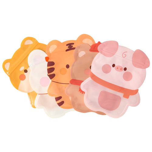 Factory direct sales cute ziplock bag cartoon gift bag children's birthday gift bag candy biscuit packaging bag
