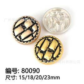 新款现货不规则纽扣批发精品珍珠时装扣镂空花朵金属扣大衣扣时装