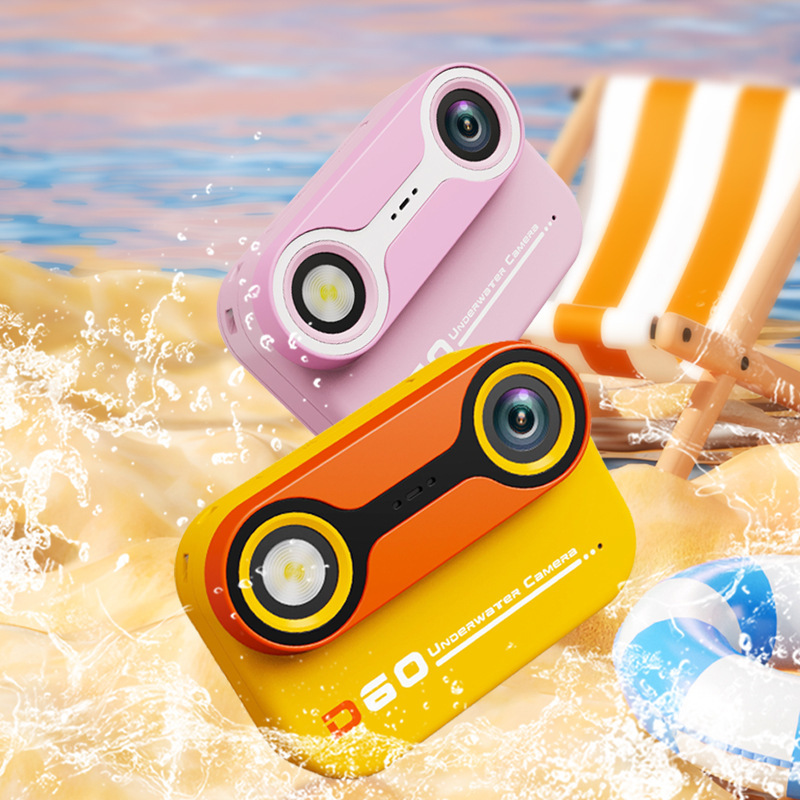 Children's Waterproof Camera Can Take Pictures and Videos, Digital High-Pixel Polaroid Birthday Gift for Boys and Girls