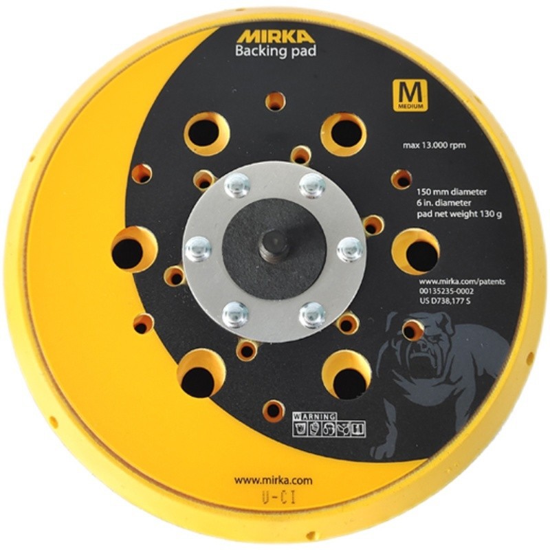 原装芬兰磨卡六寸气动电动打磨机专用托盘6寸 48孔背绒