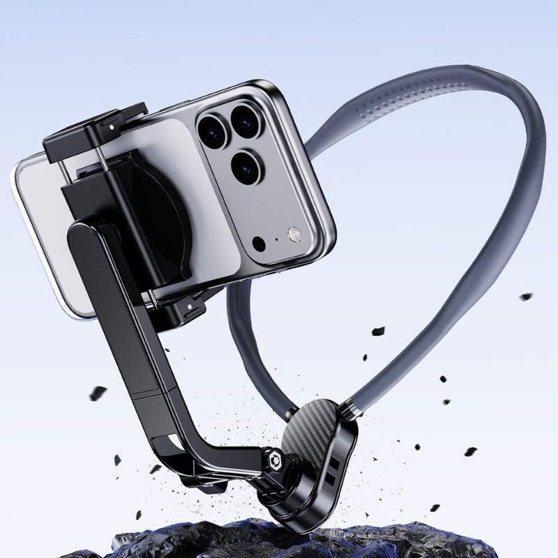 Mobile Phone Magnetic Neck Mount Holder for Chest Fixation, Anti-Shake, Lightweight and Portable, Ideal for Outdoor Live Streaming, Cycling, and Fishing