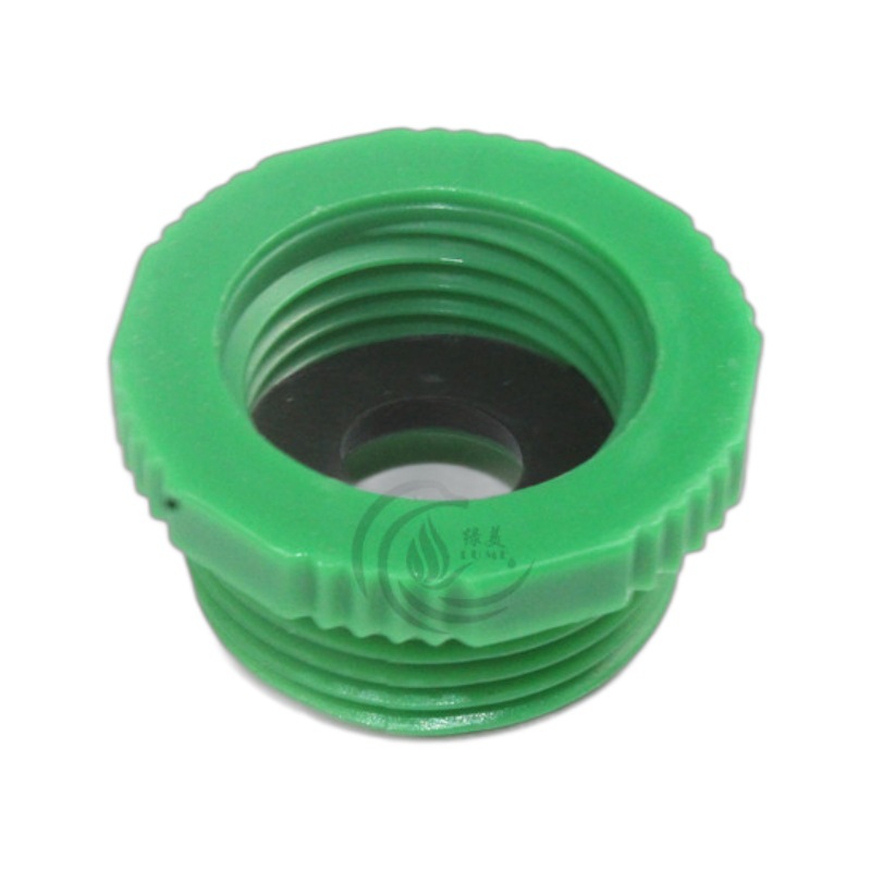 Junta de conversión de plástico verde de 4 puntos a 6 puntos se puede conectar a la bifurcación del pezón Jardín Jardín accesorios de tubería