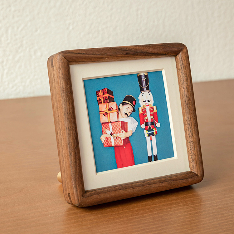 Mini Solid Wood Photo Frame Set-up Set-up Portrait Photo Washing Made into Small Ornaments Children's diy Print Frame Mounting