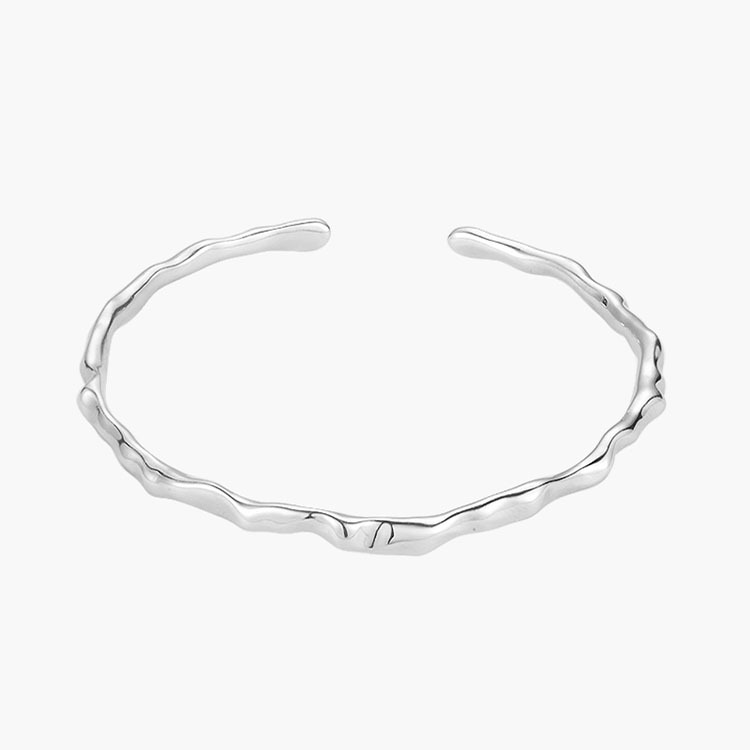 Sunburst Geometric Irregular Bracelet For Women, Niche Design, Adjustable Open Water Ripple Bracelet, Ins Trend,_voghion.com