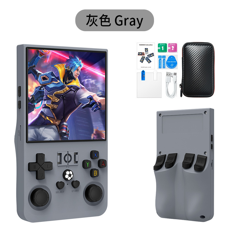 オリジナル正規品越境R36MAXオープンソース携帯ゲーム機 4.0inch 大画面機レトロPSPゲーム機|undefined