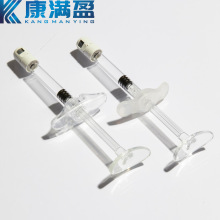 厂家现货预灌封注射器1ml细长自毁式鲁尔锁预充式玻璃注射器/白头