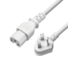 Wholesale standard product three-prong power cord with heat groove U-shaped mouth rice cooker and wok wiring three-prong power cord