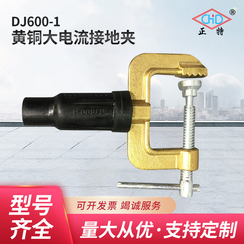 厂家供应温州正特DJ600-1黄铜大电流接地夹地线夹DJ600-1