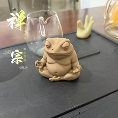 跨境Chubby meditating frog 有趣可爱的胖乎乎打坐青蛙