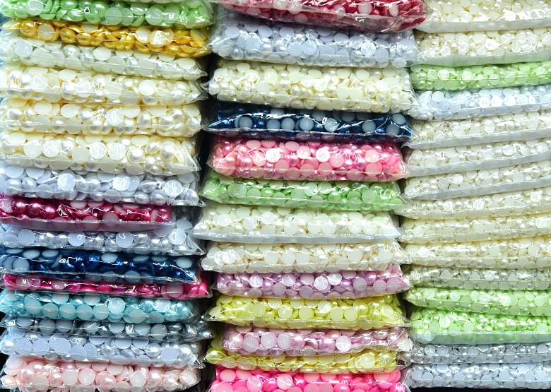 半圆珍珠玻璃平底钻手缝钻爪钻批发 (1)