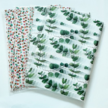 17克雪梨纸彩色小圆点森绿叶包装纸礼物亚马逊tissue折叠装袋