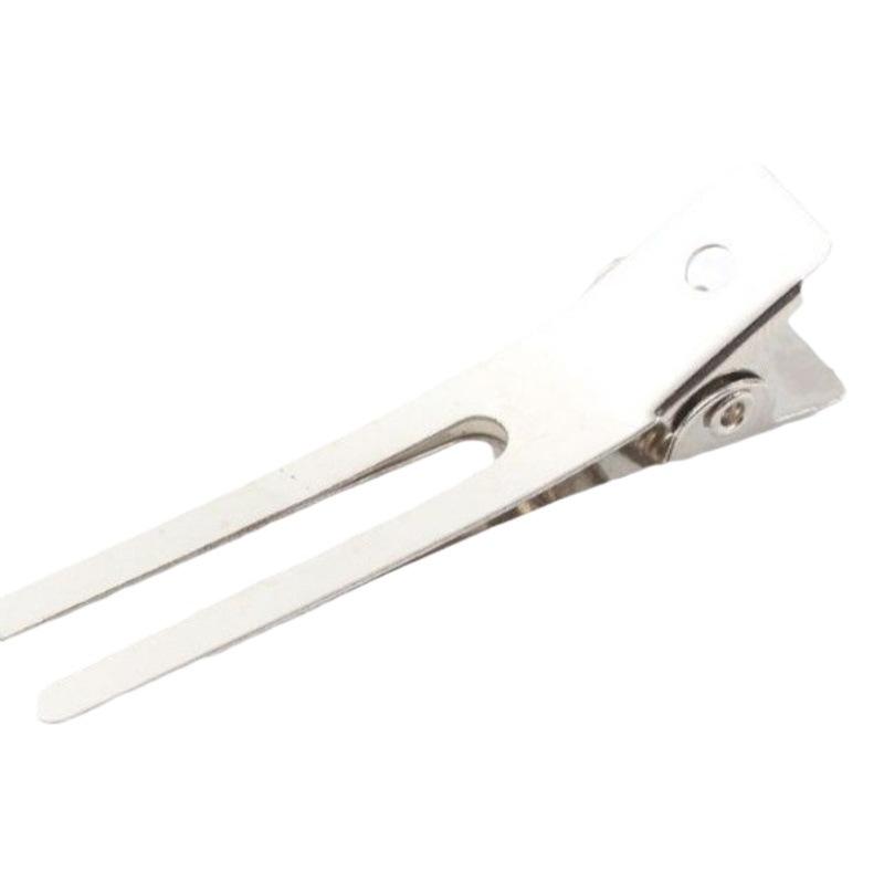 European and American Cross-Border Hot-Selling 4.5cm Small Double-Prong Duckbill Clips, Positioning Clips, Partition Clips, Small Steel Clips, Hair Clips