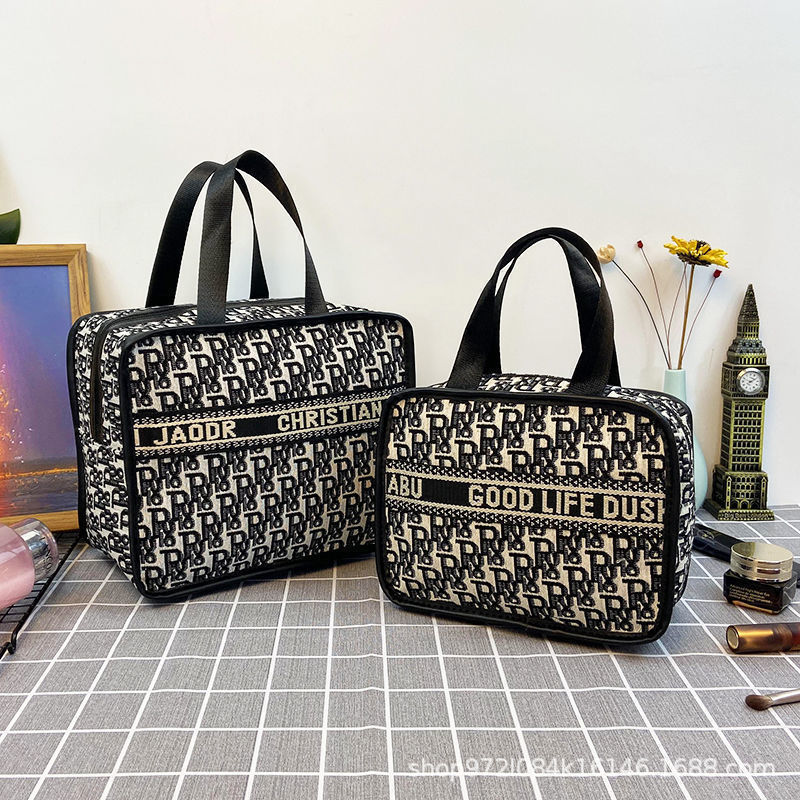 Bolsa de cosméticos de pata de gallo de gran capacidad y alto valor Bolsa de almacenamiento de celebridades de Internet