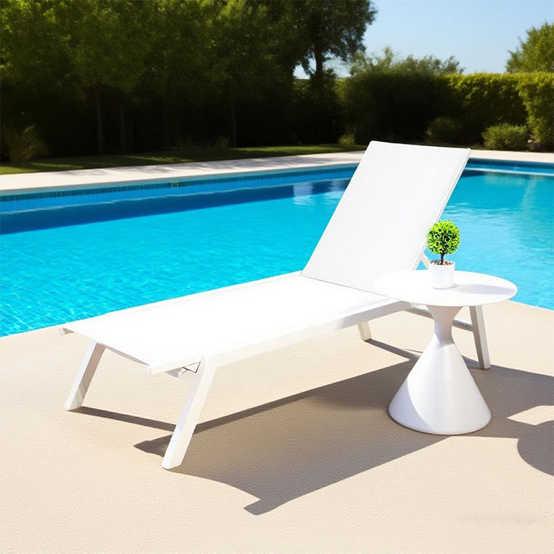 Silla de playa al aire libre balcón al aire libre villa junto a la piscina silla de playa plegable portátil silla de patio europea