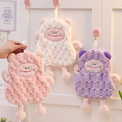 子供用ハンドタオルメーカー卸売吊り下げ可能なキッチンハンドタオル家庭用日常使用吸水性と乾燥しやすいバスルーム小さなタオル