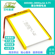605080-3000mAh3.7V���û�ױ����������ϴ��ͶӰ��ҽ����е﮵��