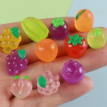 微缩夜光水果系列 树脂diy手机壳钥匙扣吊坠发夹微景观装饰摆件