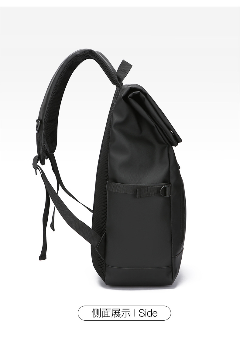 Cross-border fashion large-capacity backpack, men's high-end student schoolbag, new simple, casual and lightweight travel backpack undefined