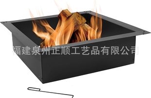 Cross-Border Square Brazier Ring Outdoor Heavy-Duty Steel Brazier Lined Outdoor Courtyard Heating Stove Grilled Brazier Fire Pit
