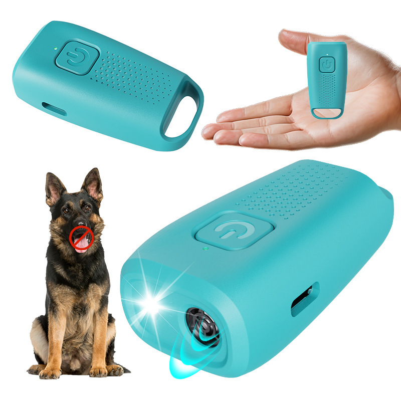 アマゾンの人気LED超音波シングルヘッドのミニトレーニング犬器携帯型吠え防止器屋外犬よけ器クロスボーダー|undefined