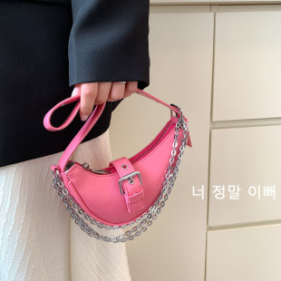 ins Korean Version Fan Mini Children's Women's Hand Carrying Underarm Bag Crossbody Change Lipstick Small Bag Women's Bag