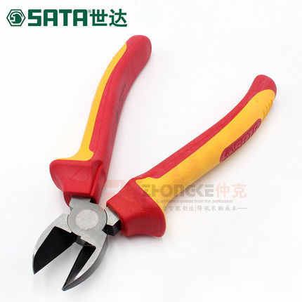 世达VDE绝缘耐高压钢丝钳斜嘴钳70331/70332/70333/70232/70233