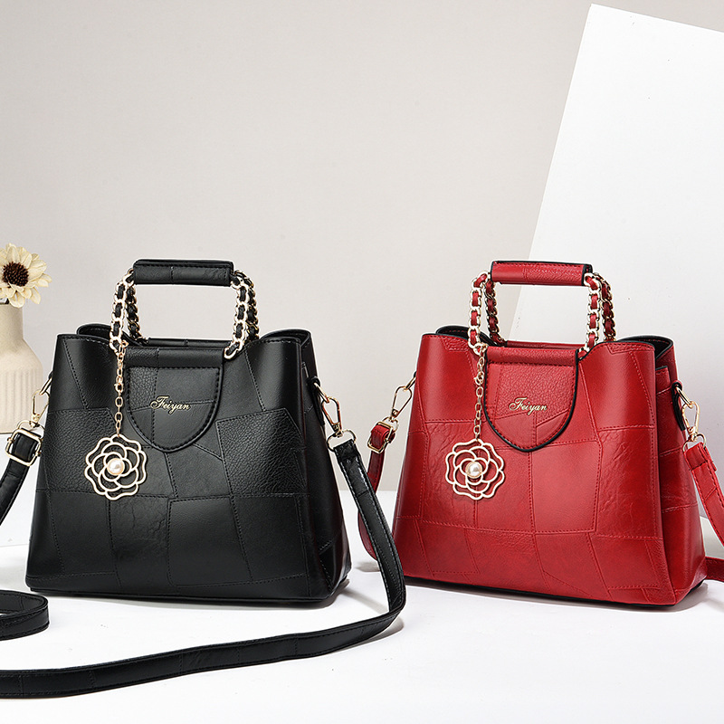 Bolsa de mano colección de bolsas de hombro empalmadas bolsas de moda de alta capacidad bolsas de madre bolsas Taizhou bolsas de comercio exterior