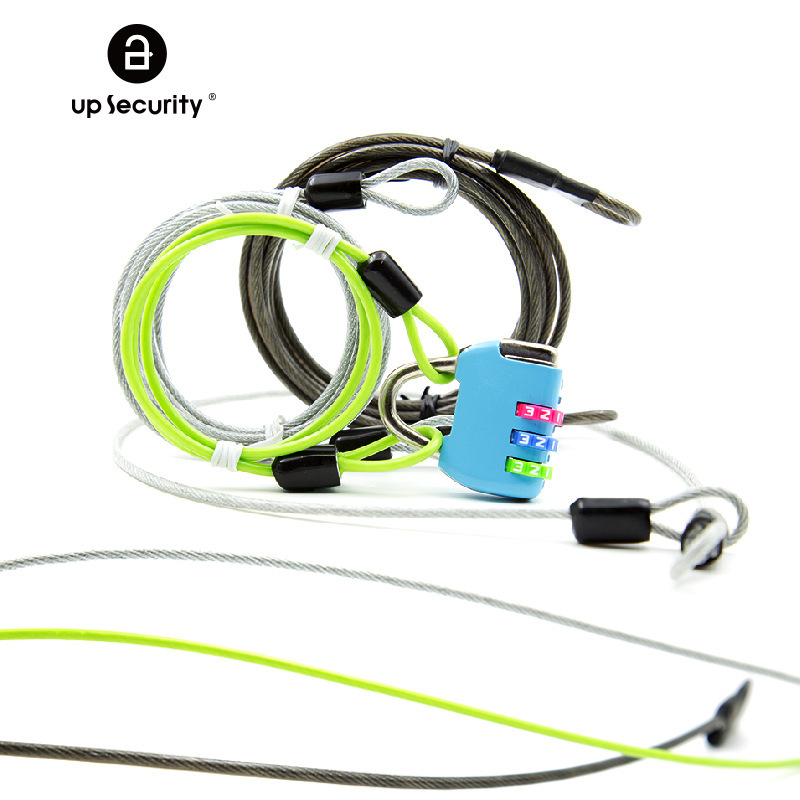 Shared Bike Helmet Anti-Theft Cover Steel Wire Rope Outdoor Clothes Drying Windproof Steel Cable Combination Lock Spring Rope C25 Shared Bike Helmet Anti-Theft Cover Steel Wire Rope Outdoor Clothes Drying Windproof Steel Cable Combination Lock Spring Rope C25