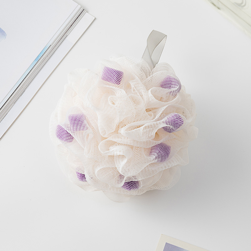 女性用の大きなリボンバスボール50g、学生用の非常に柔らかく泡立ちやすいバスボール、男性用のかわいいバスフラワー|undefined