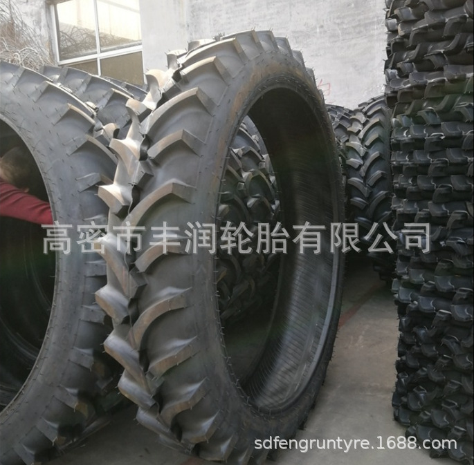 拖拉机改装中耕机轮胎12.4-54人字农用轮胎