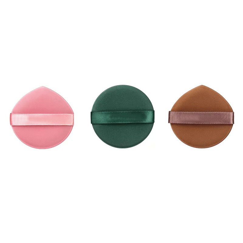 Polvo de cojín de aire seco húmedo de doble uso, huevo de belleza ultra suave, doble cara, pastel de yemas de huevo, polvo de polvo de malva de algodón.