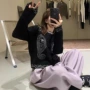 圆领宽松秋冬长袖毛衣