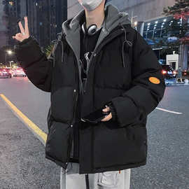 韩版潮服棉服男士保暖外套2022新款港风棉衣青少年学生外套冬季