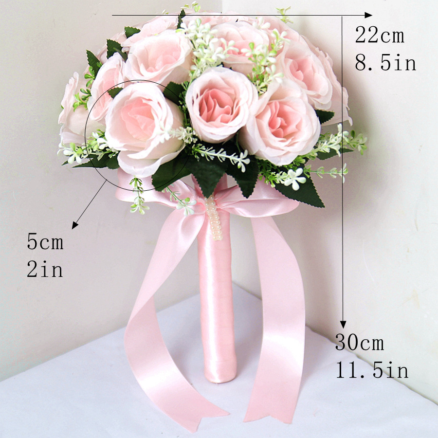 Simulación transfronteriza rosa mano flor Amazon suministros de boda mano flor novia dama de honor grupo de hermanas fábrica de flores de baile image 3