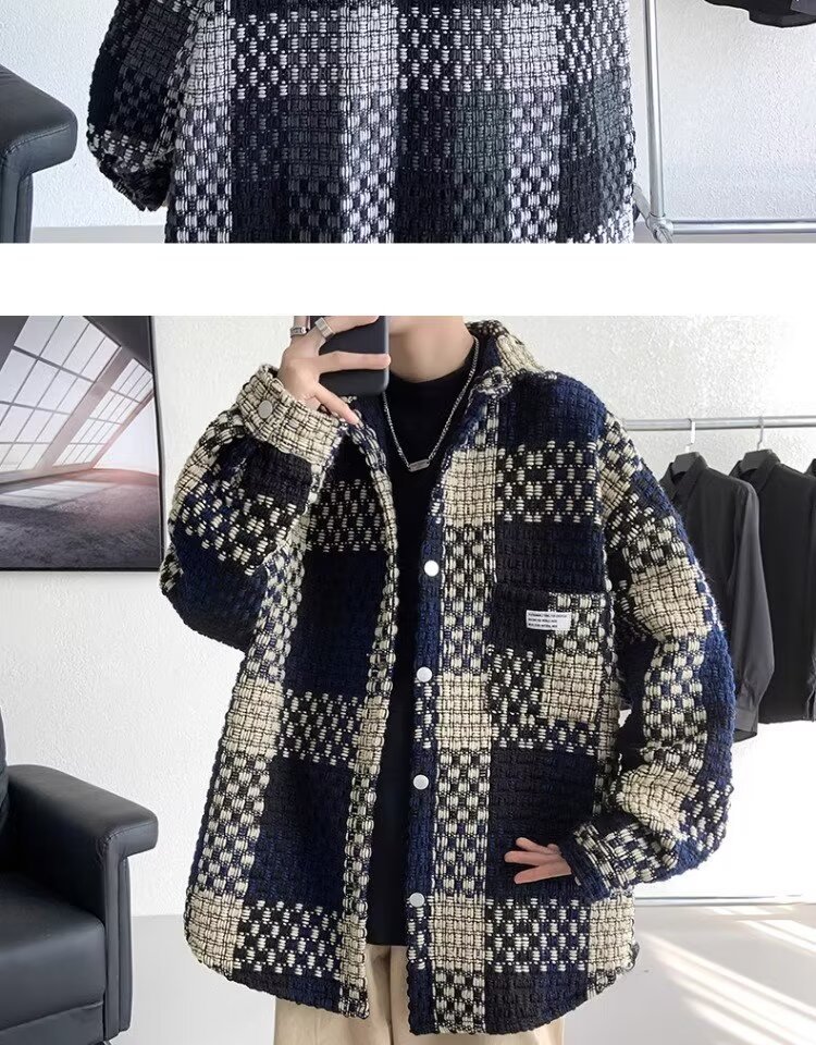 Winter Jacket For Men Thickened Wool Blend Trendy Street Style_voghion.com