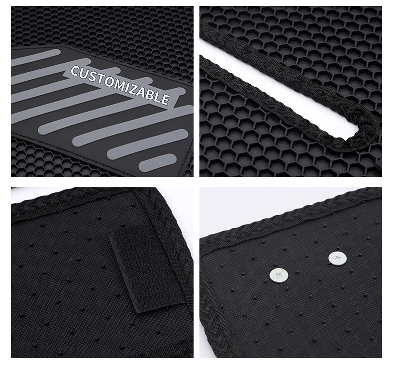 PVC honeycomb floor mats, full-coverage honeycomb PVC car floor mats, breathable car floor mats, waterproof full-car floor mats