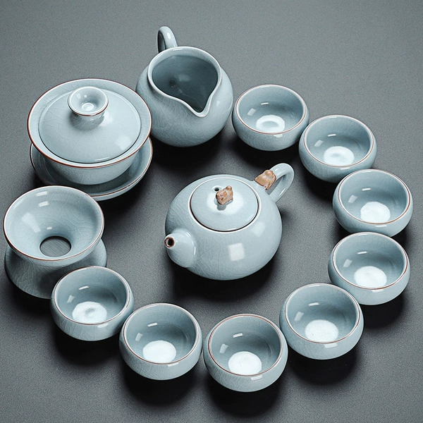 Ru kiln 12 pieces of auspicious pot