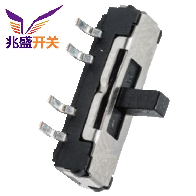 销售三档侧拨滑动开关 立式贴片3档拨动开关  侧插三档拨动开关