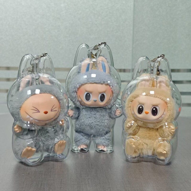 Labubu Sitting Party Second Generation Labubu Protective Case Storage Acrylic Storage Box Cute Drawer Style