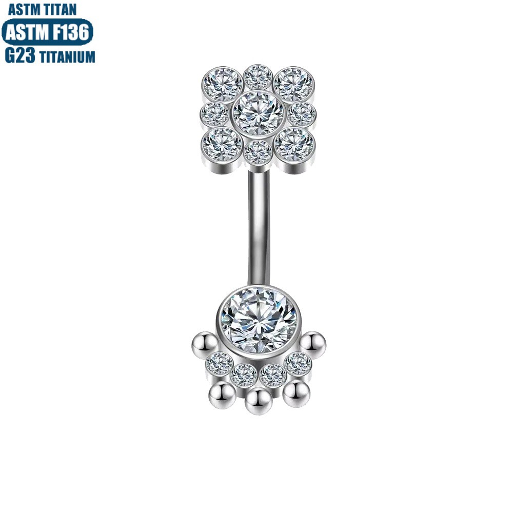 Silver pointed spike labret stud material detail