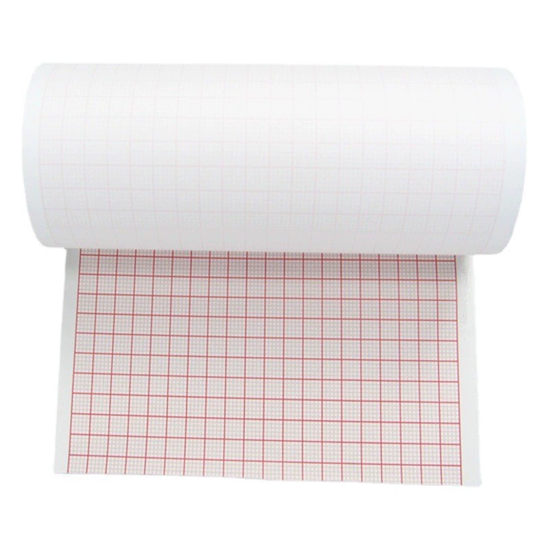 Фабрика сразу поставляет 12 ЭКГ рисуя 210 мм * 20 м бумага записи больницы ЭКГ термальная бумага печатания