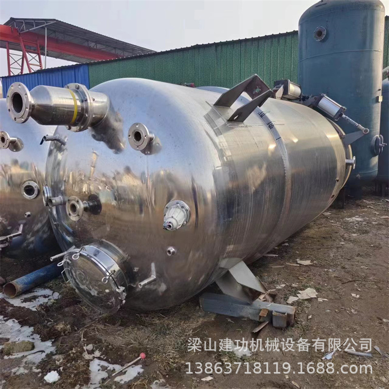 出售二手直筒提取罐 中药提取浓缩设备 大型热回流浓缩罐 回收