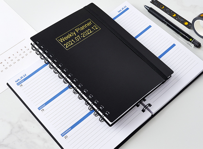 Planner Full English Cover Rollover Coil Notebook display picture 1