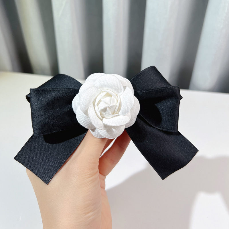 Korean C-style Camellia Brooch With A High-end Feel, Niche Vintage Bow Tie For Weddings, Women's Decorative Accessory_voghion.com
